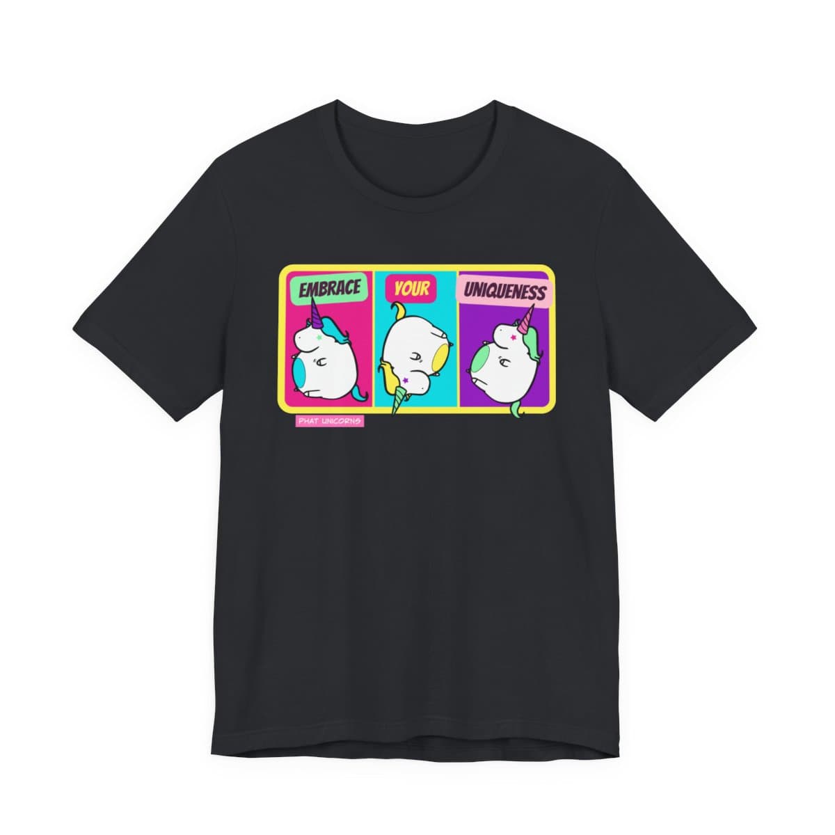 Different Is Your Superpower unicorn t-shirt in black